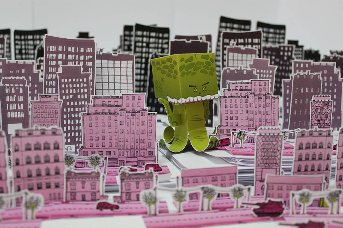 Papertoy frome outer space